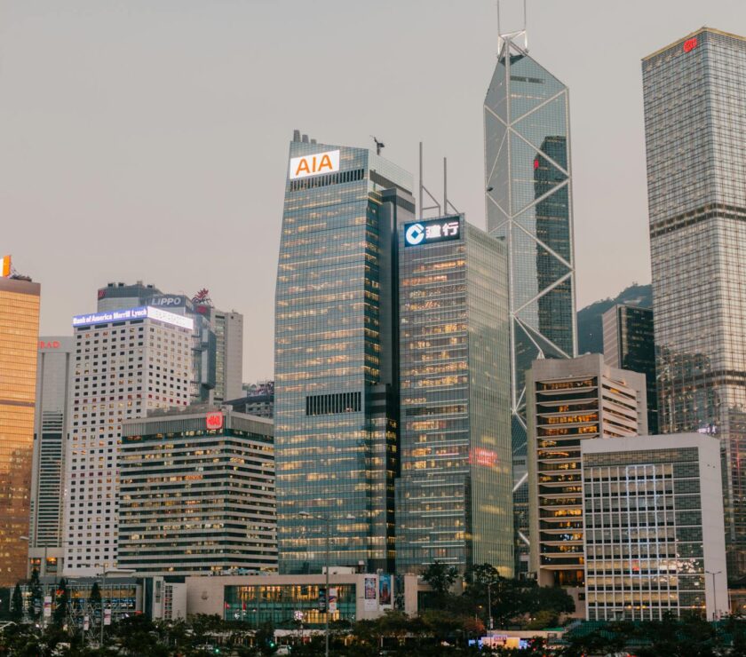 skyscrapers in hong kong