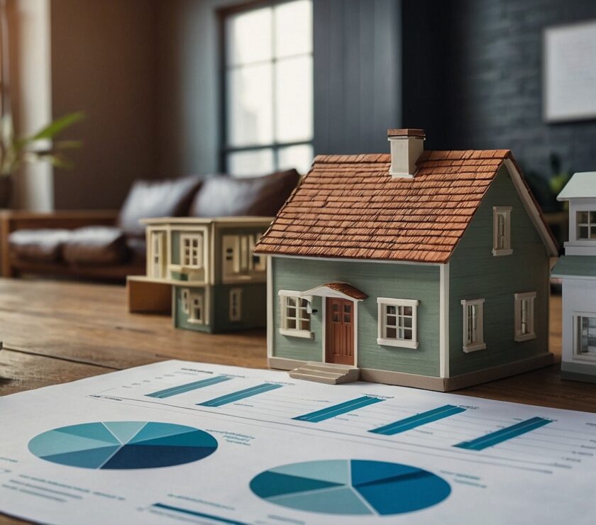 Infographic showing different mortgage refinancing options and comparison chart.
