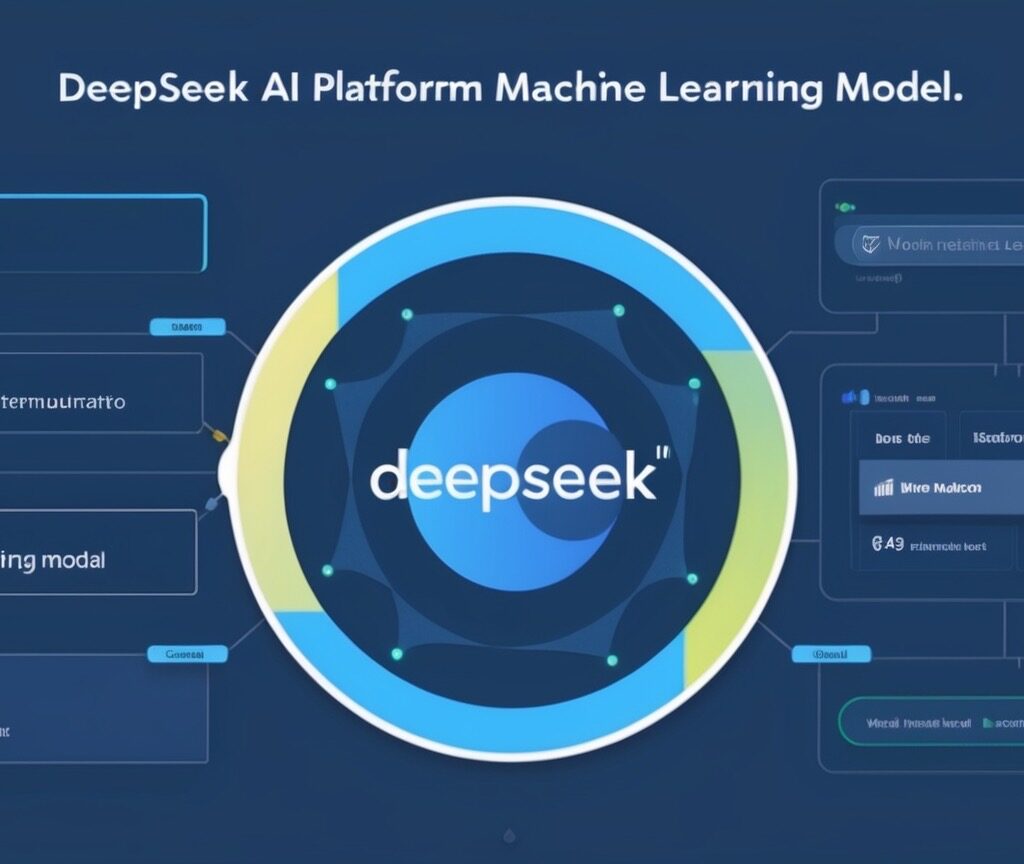 DeepSeek AI platform interface showing machine learning model performance metrics.