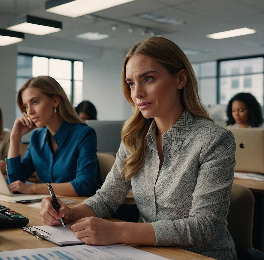 Women in a one-day class mastering personal finance.