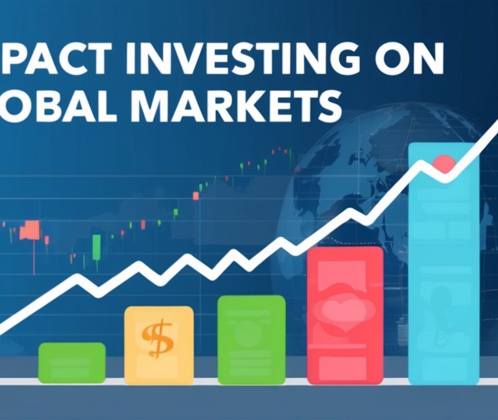 A graph highlighting the rise of impact investing in global financial markets.