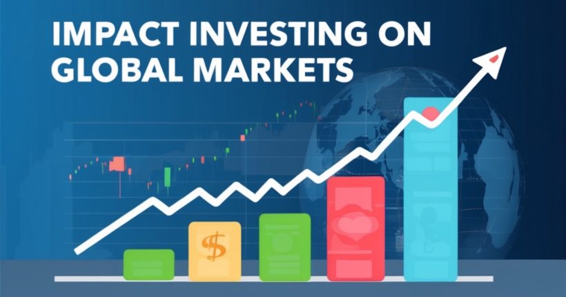 A graph highlighting the rise of impact investing in global financial markets.