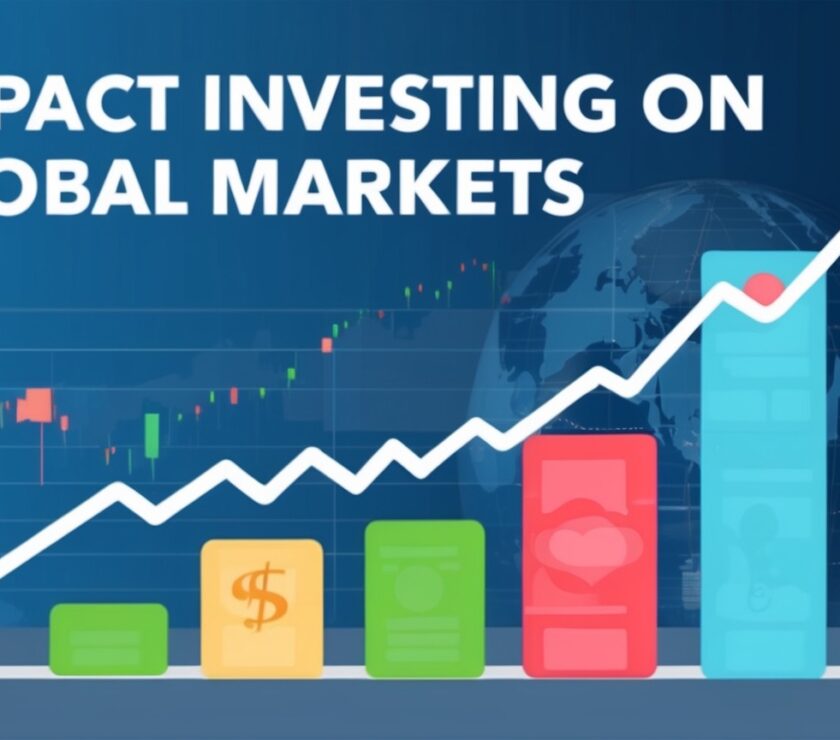 A graph highlighting the rise of impact investing in global financial markets.