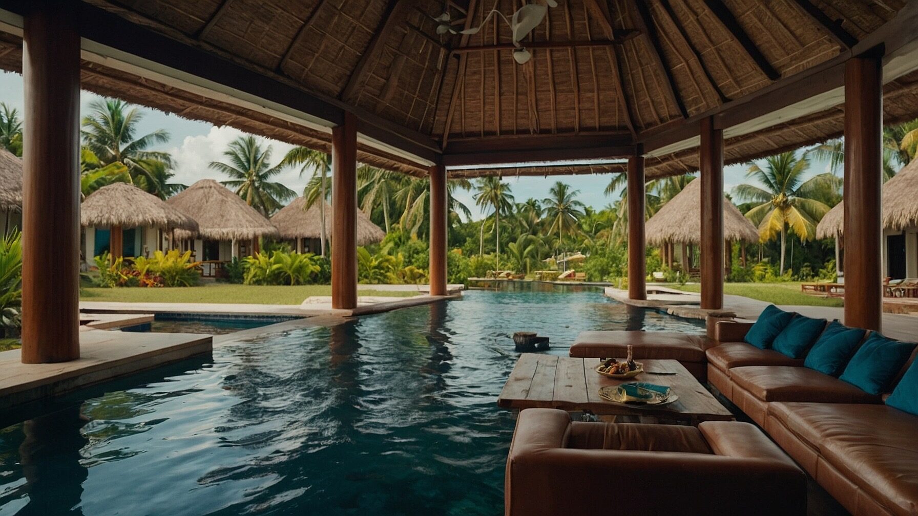 Room in a resort for people who went from broke to wealthy in Belize