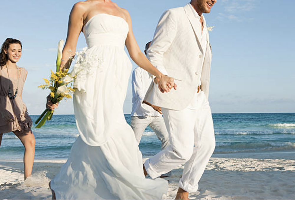 Couple gets married before moving into their new home with a loan from our LoanDepot review.
