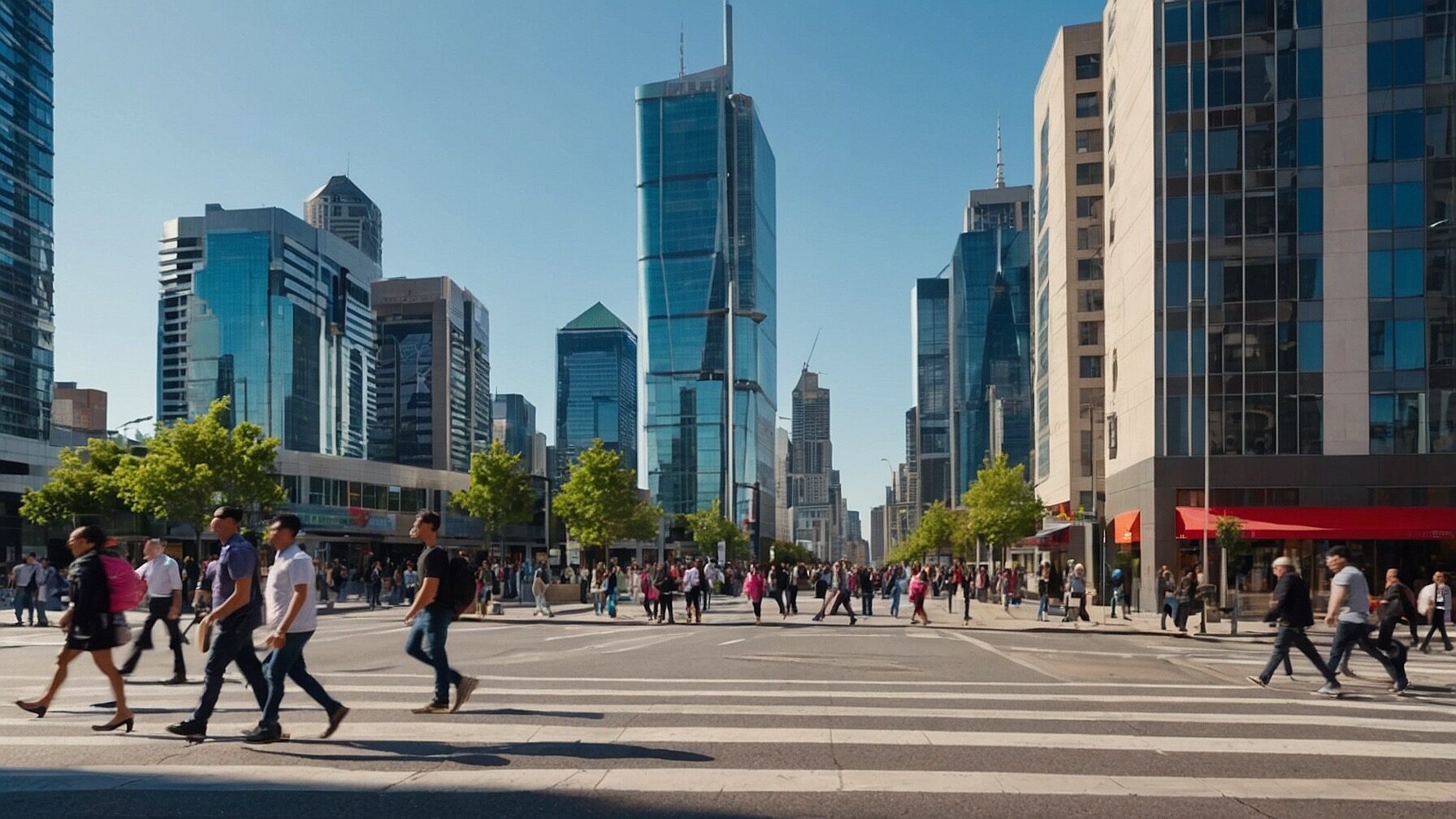 City landscape showing real estate investing in commercial properties.