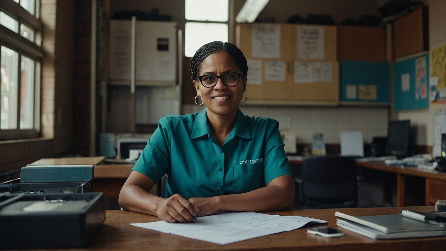 Social Service Manager at work in her community.