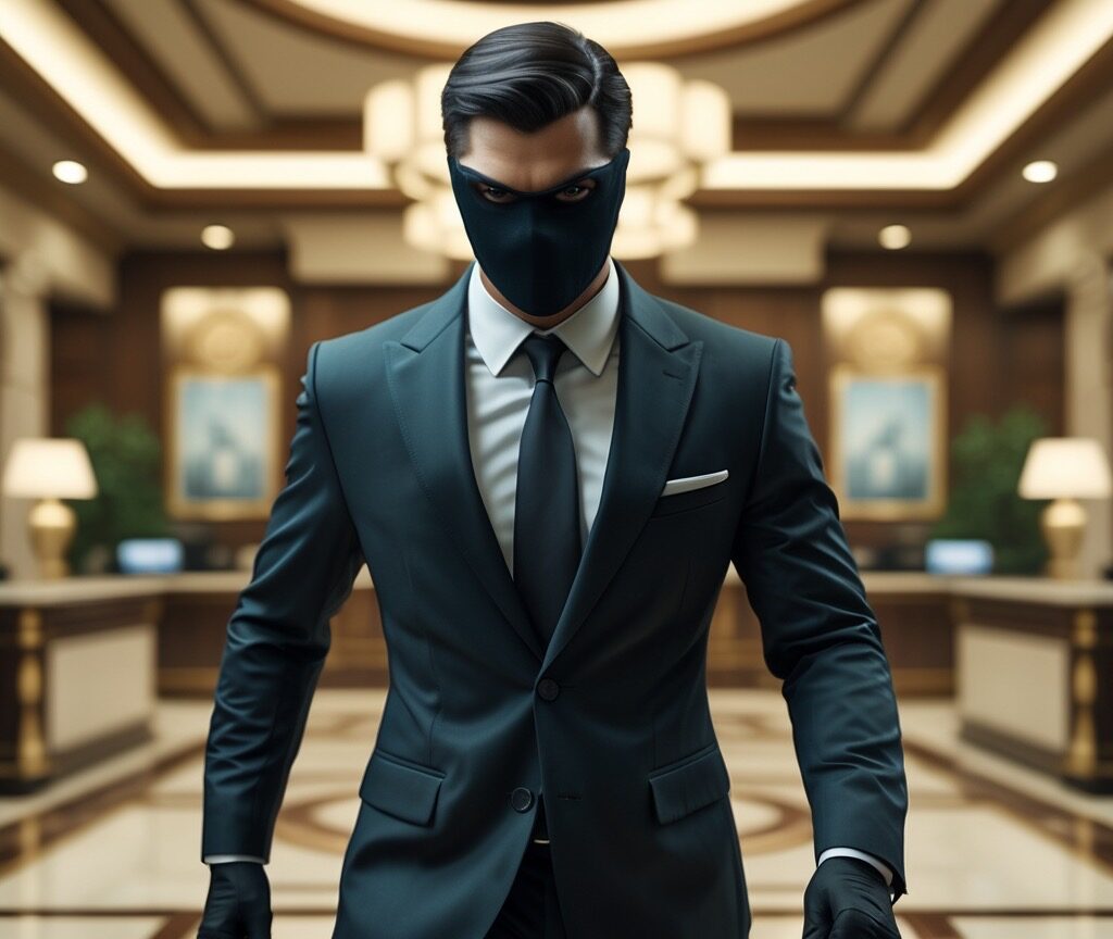 Banker inside office when you go to discuss hidden banking fees.