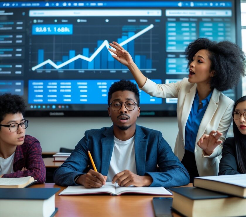 Young adult in a build habits - budgeting class at company – "7 Powerful Financial Moves for 20-Somethings