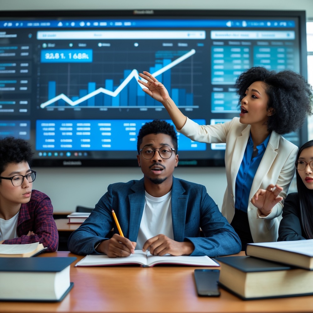 Young adult in a build habits - budgeting class at company – "7 Powerful Financial Moves for 20-Somethings