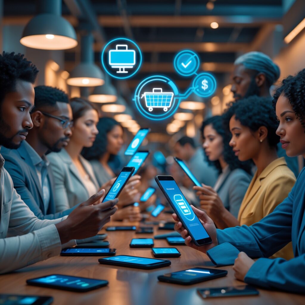 Young adults shopping online using Buy Now Pay Later in 2025