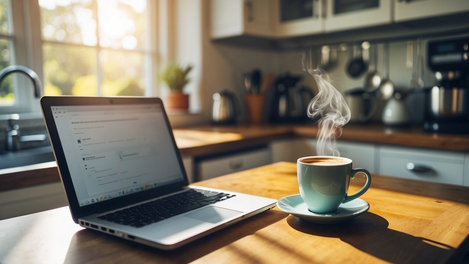 IRS tax brackets explained and showing laptop on table with hot coffee