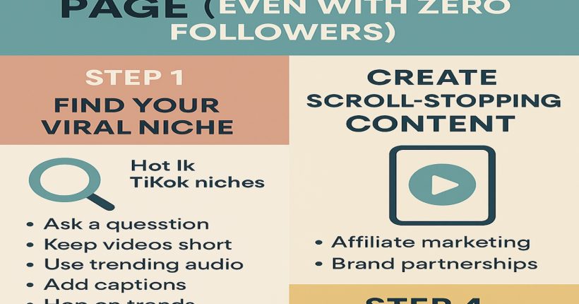 grow a money-making TikTok page