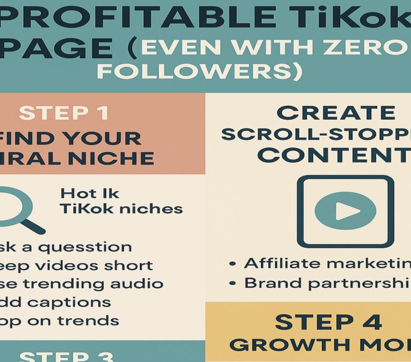 grow a money-making TikTok page