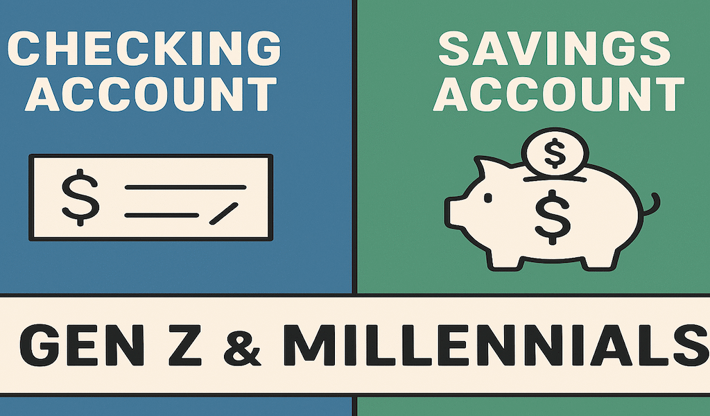 checking vs. savings account options for Gen Z and Millennials