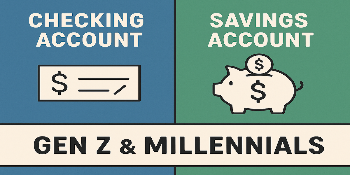 checking vs. savings account options for Gen Z and Millennials