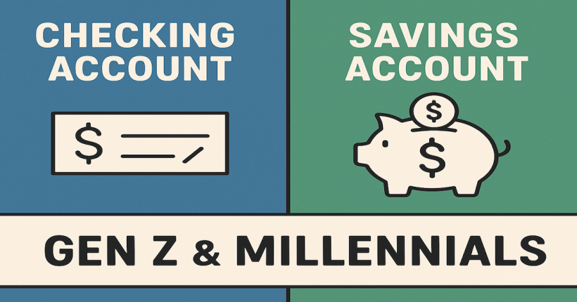 checking vs. savings account options for Gen Z and Millennials