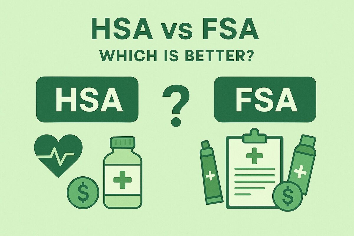 Side-by-side comparison of HSA and FSA benefits chart