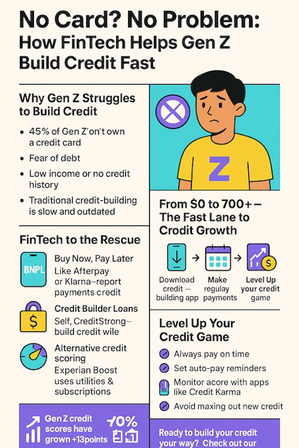 Why Gen Z Struggles to Build Credit infographic