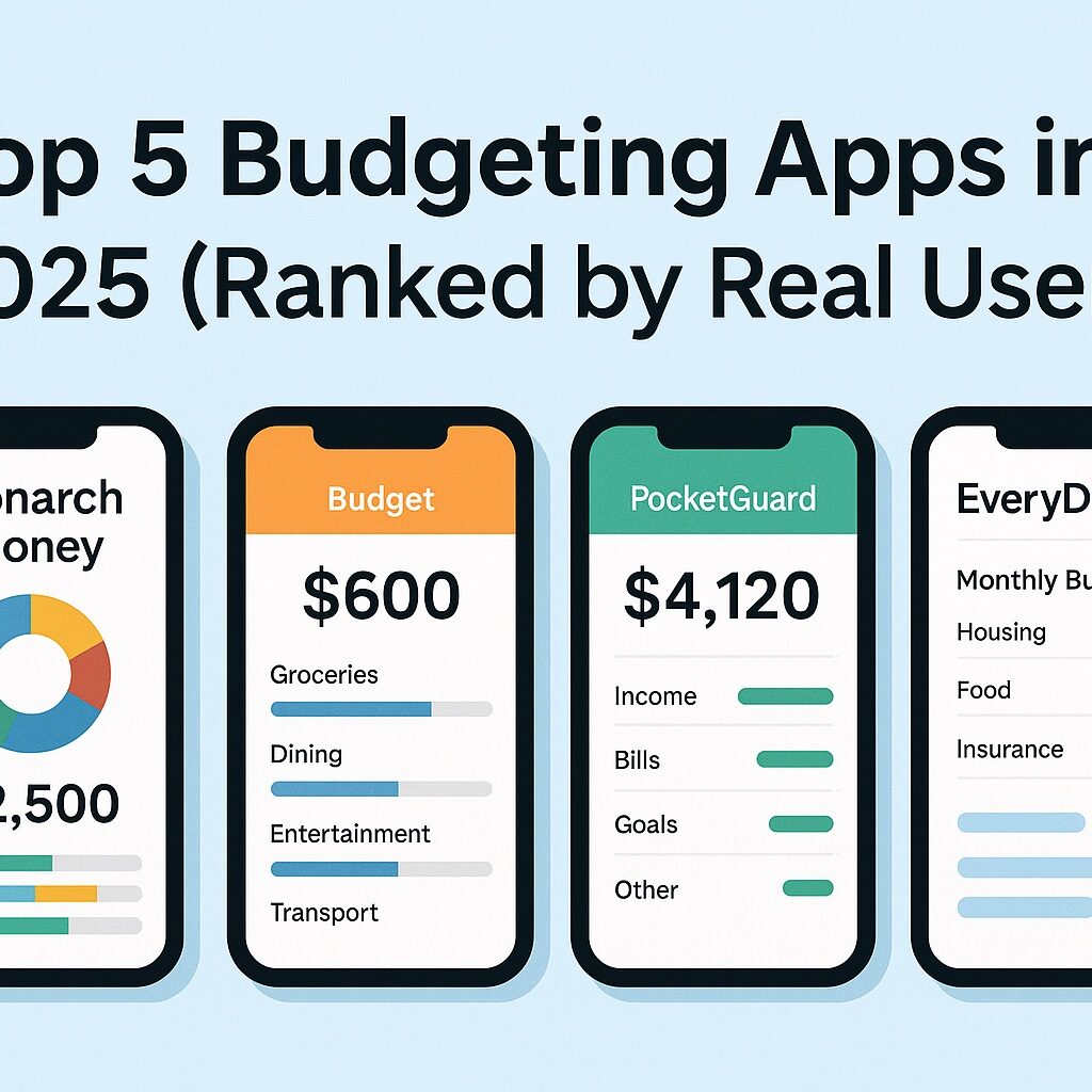 Top 5 Budgeting Apps in 2025 interface screenshots
