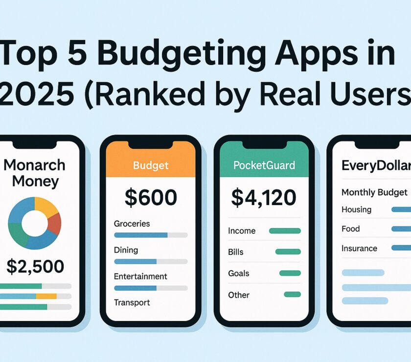 Top 5 Budgeting Apps in 2025 interface screenshots
