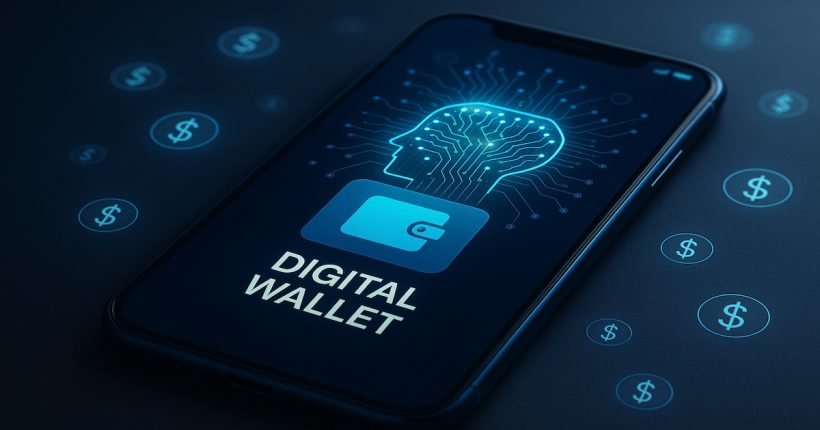 AI in finance budgeting app on smartphone screen showing smart money tools 2025