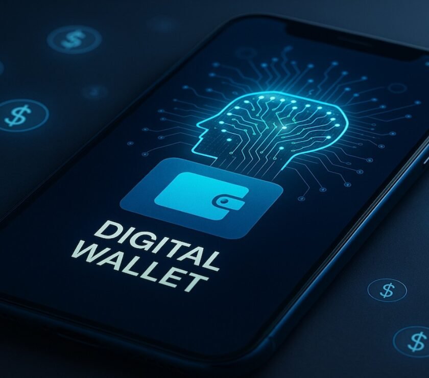 AI in finance budgeting app on smartphone screen showing smart money tools 2025