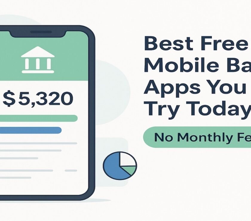 user managing finances on smartphone using free mobile banking apps