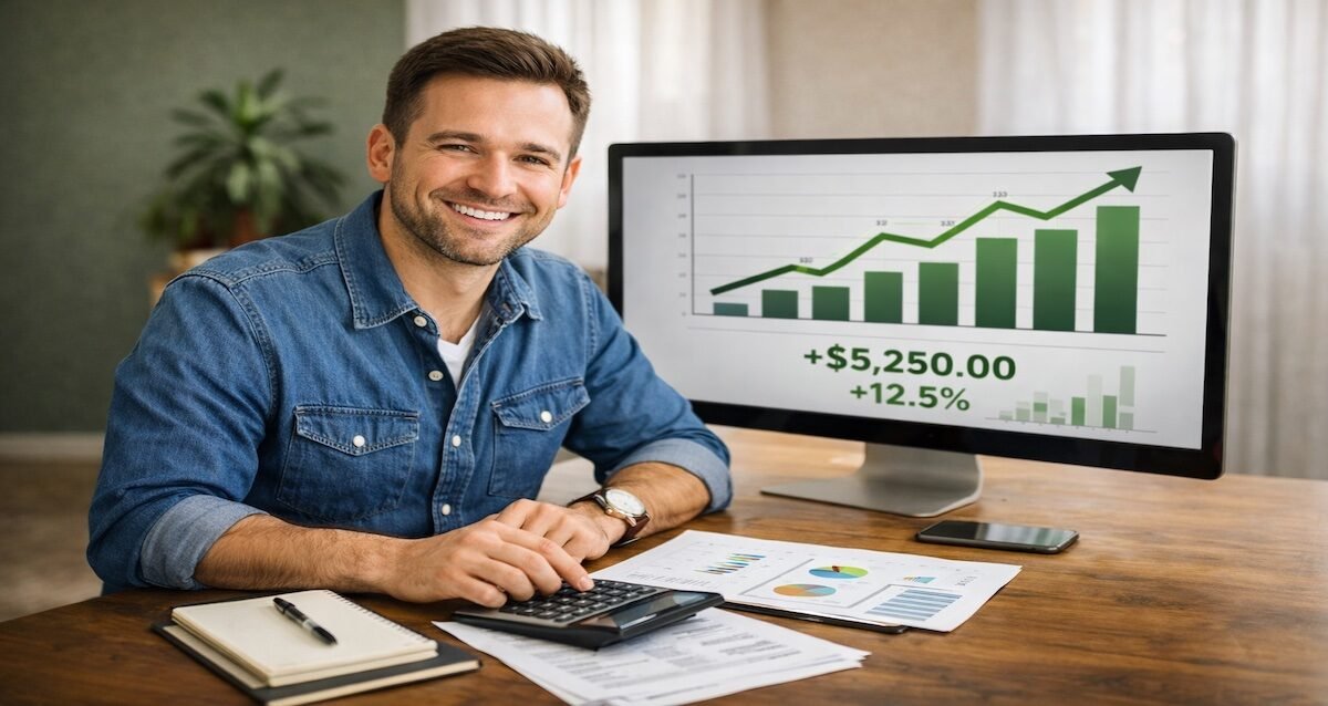 Professional career progression showing person upgrading from basic to premium banking services as income grows with banker consultation