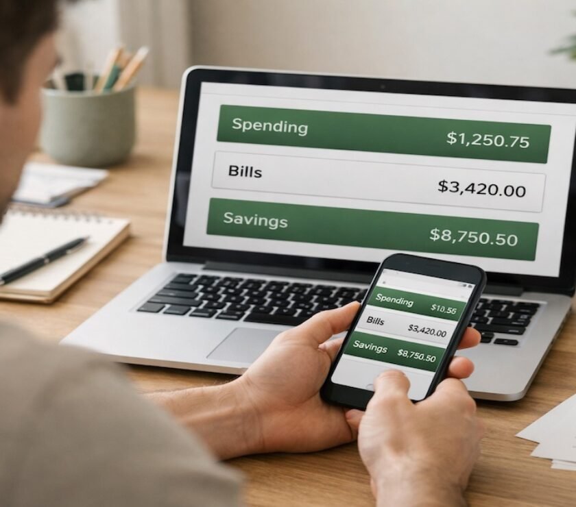 Using multiple bank accounts to separate spending, bills, and savings for better budgeting and financial organization