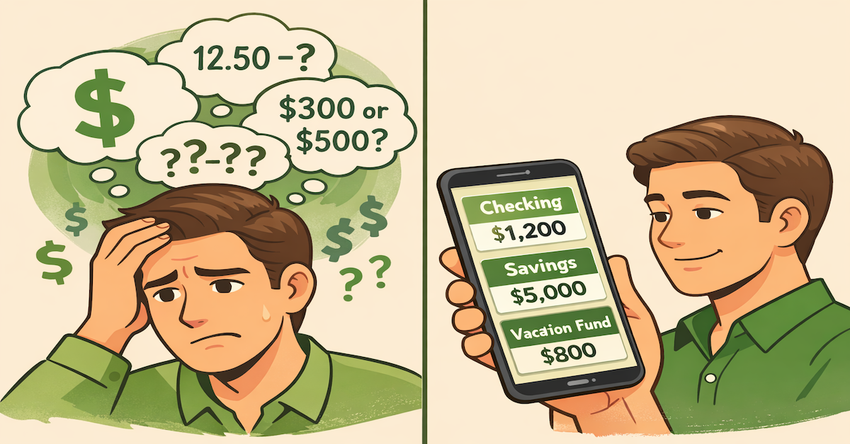Comparison of mental accounting confusion versus clarity from physical account separation