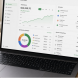 Automated spending tracking dashboard showing connected bank accounts and color-coded budget categories updating in real time