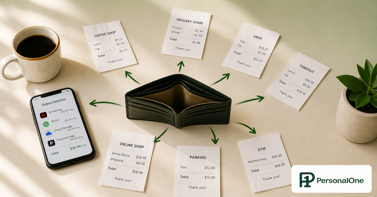 where your money is going monthly showing small expenses and hidden spending leaks