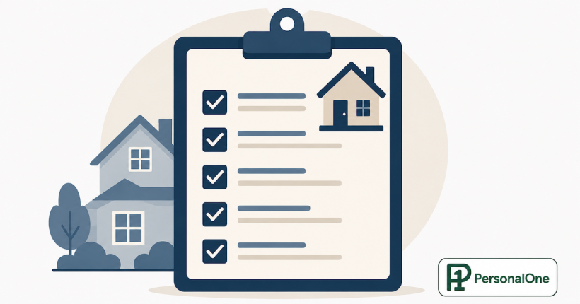 Checklist icon representing steps to review credit before applying for a mortgage
